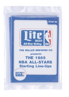 1984-85 Star "Lite All-Stars" Basketball Unopened Bag Set (13) - Including Michael Jordan Rookie Card!
